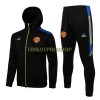 Manchester United Champions League Hooded Trainingsjacke 2022-23 Schwarze Für Herren